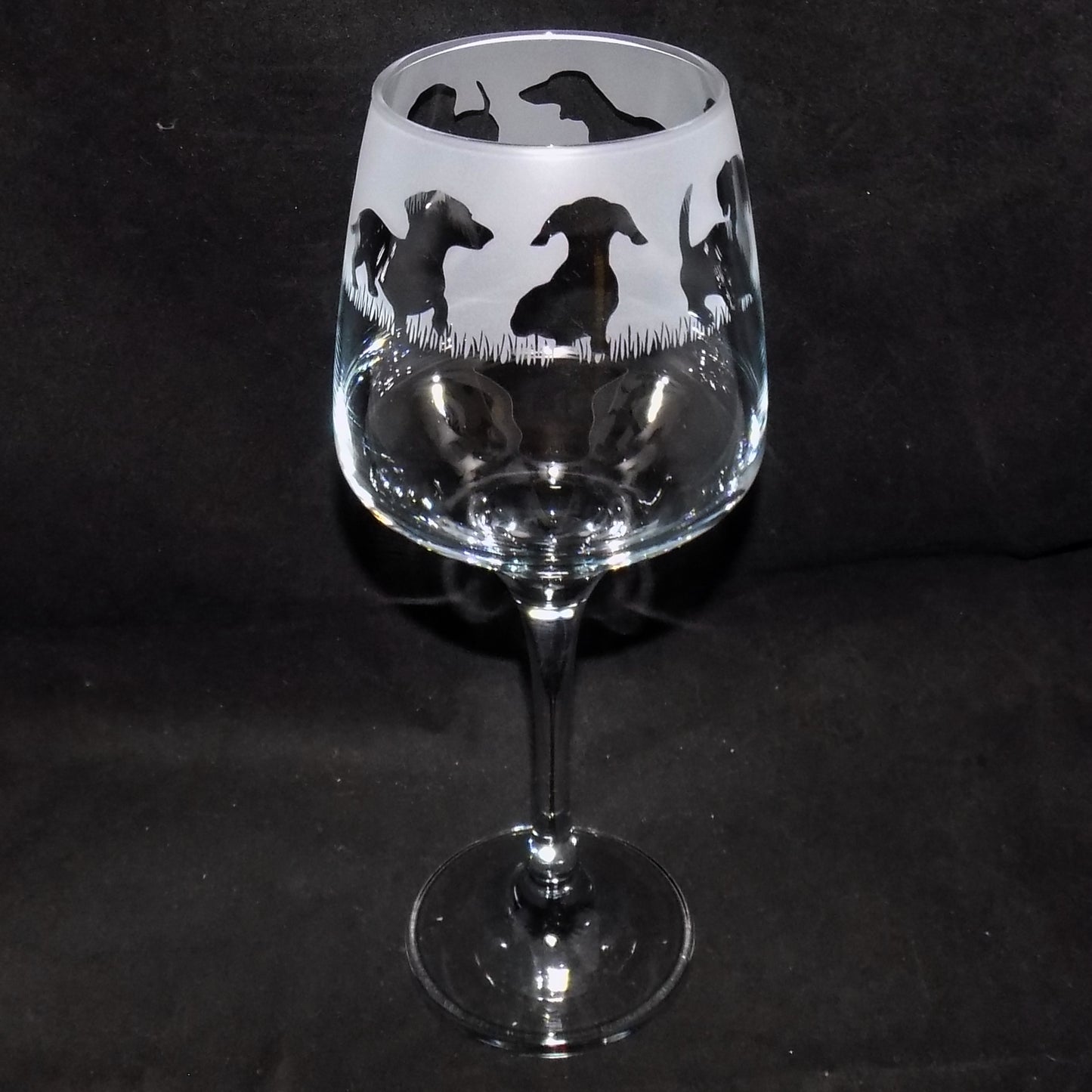 Dachshund (Short Haired) Stemmed Wine Glass
