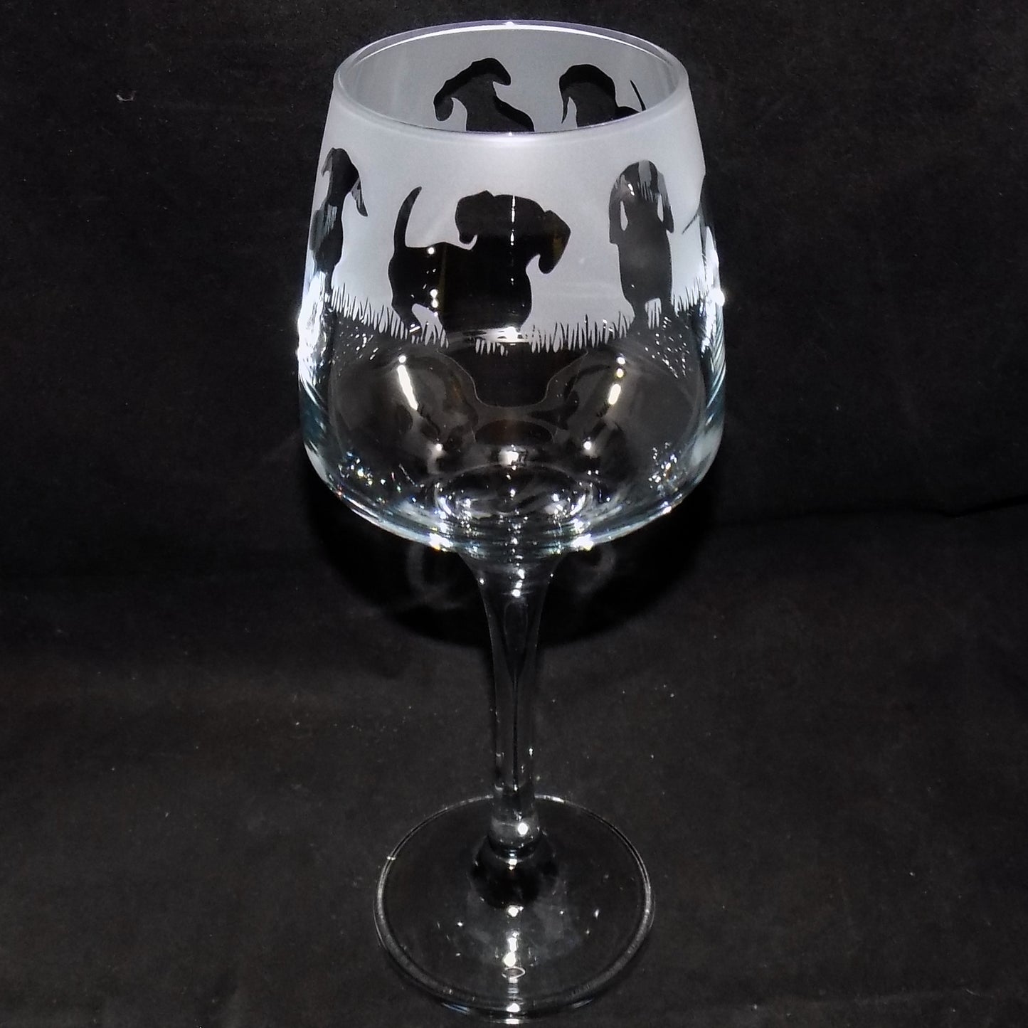 Dachshund (Short Haired) Stemmed Wine Glass