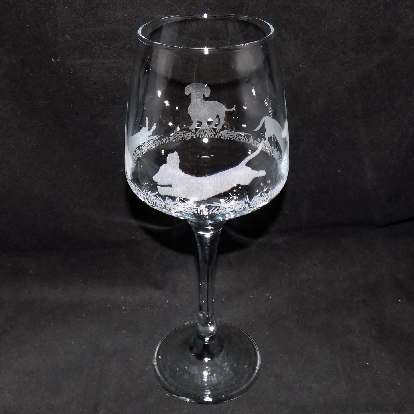 Dachshund (Short Haired) Stemmed Wine Glass