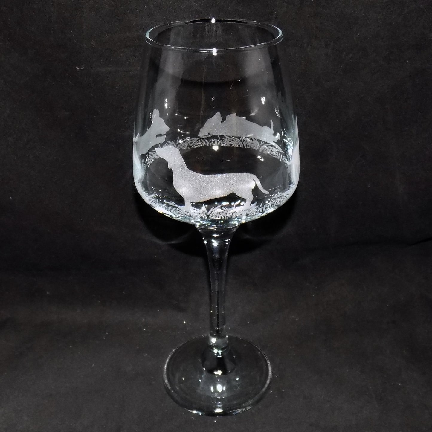 Dachshund (Short Haired) Stemmed Wine Glass