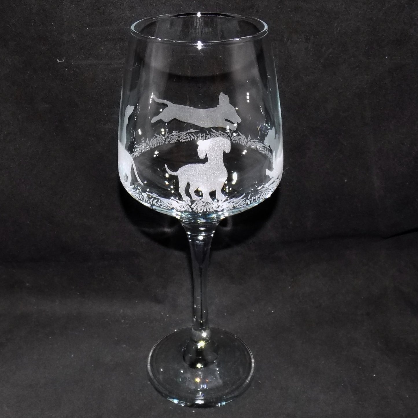 Dachshund (Short Haired) Stemmed Wine Glass