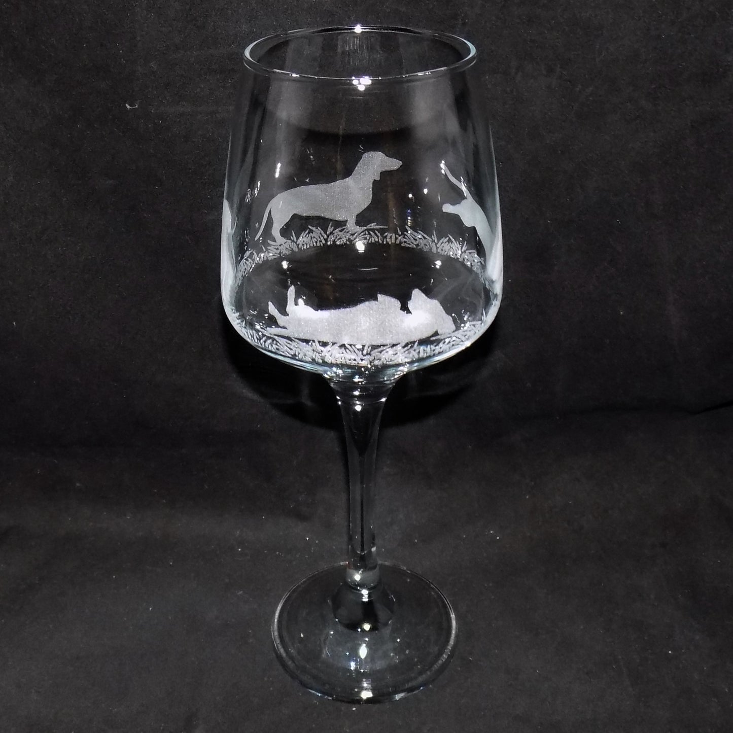 Dachshund (Short Haired) Stemmed Wine Glass