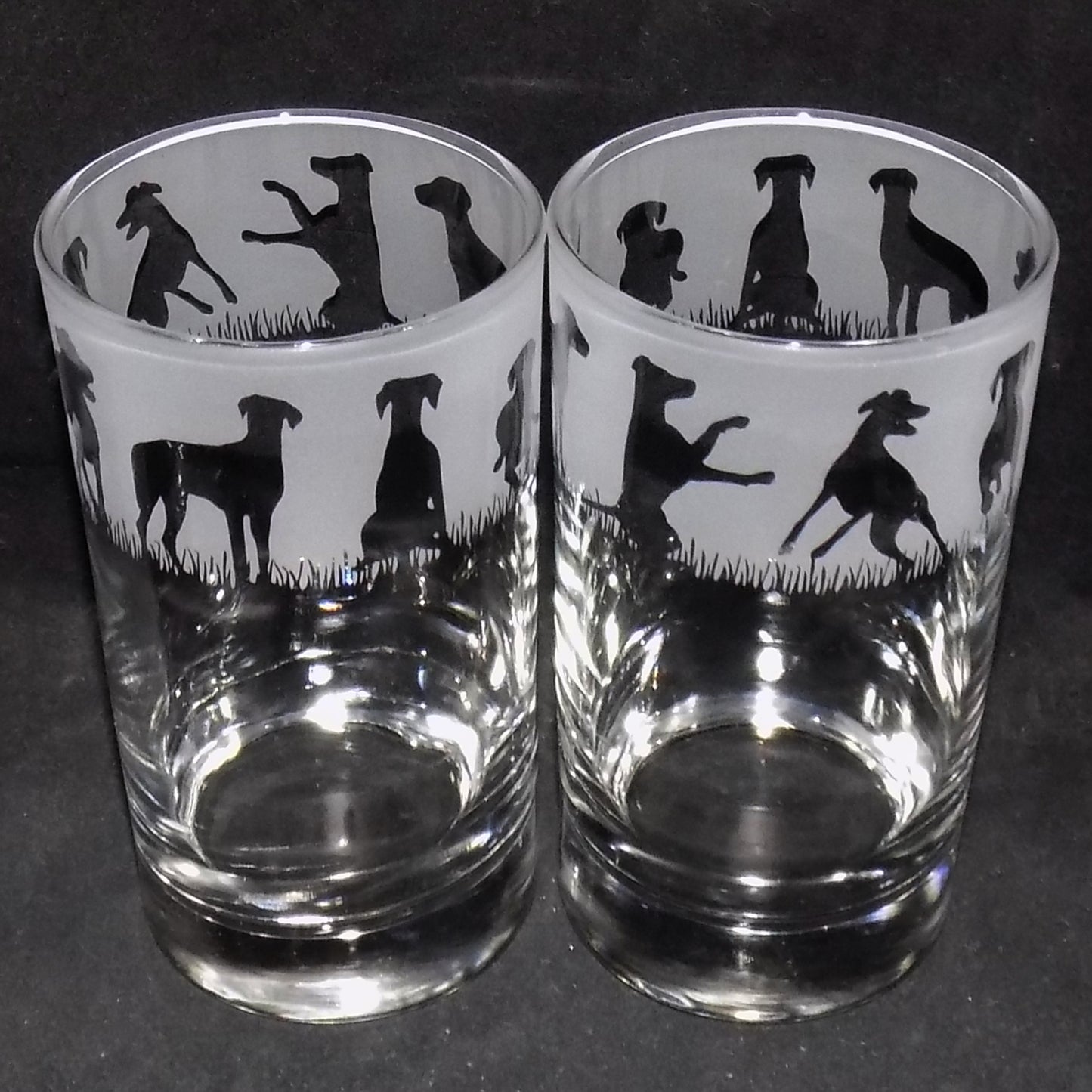 Doberman Tall Glass