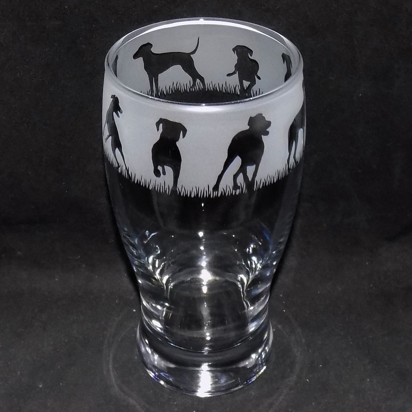 Doberman Pint Glass