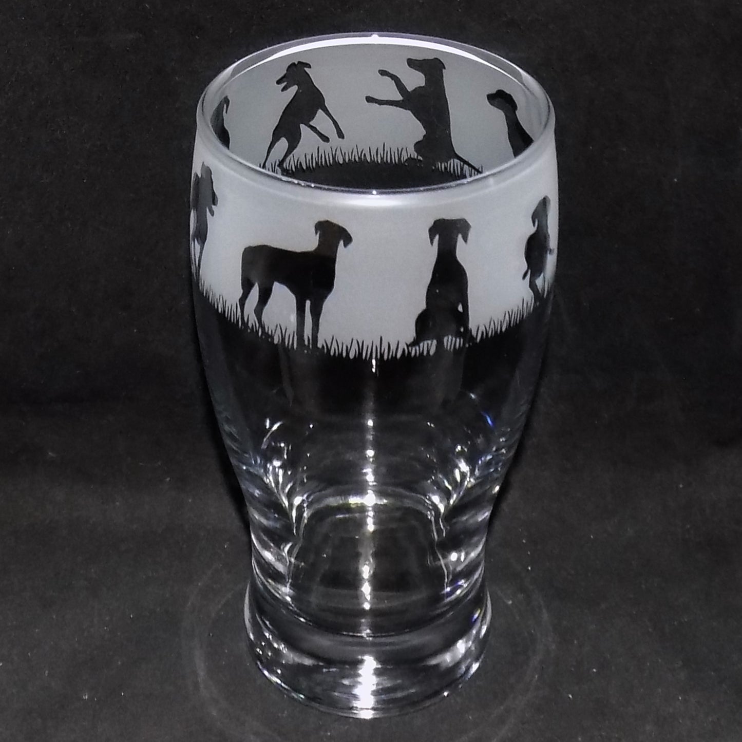 Doberman Pint Glass