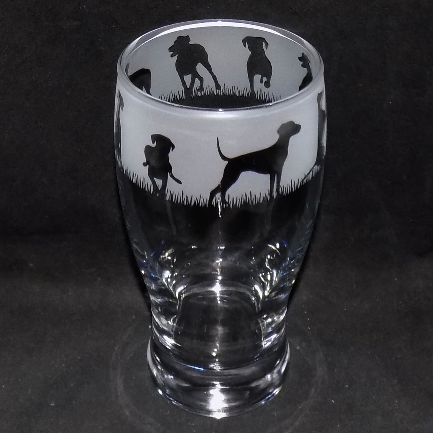 Doberman Pint Glass