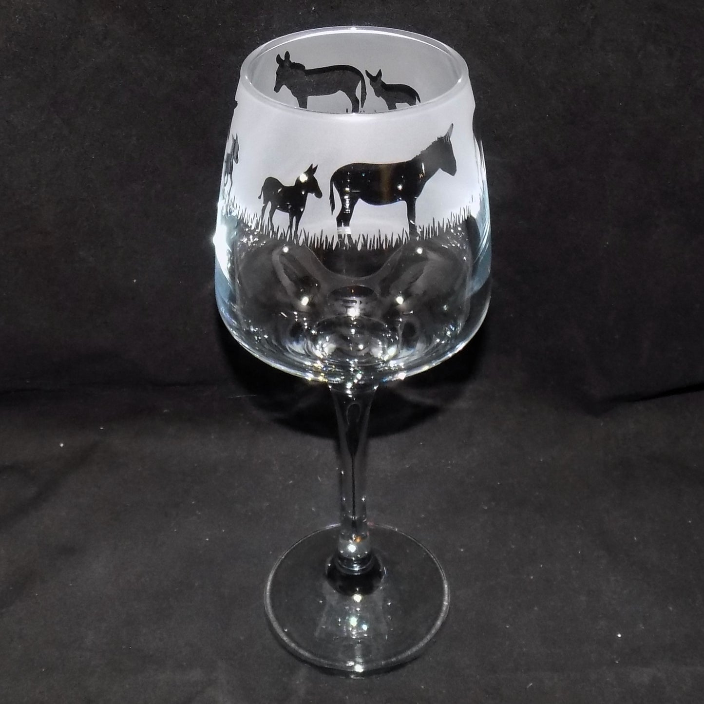 Donkey Stemmed Wine Glass