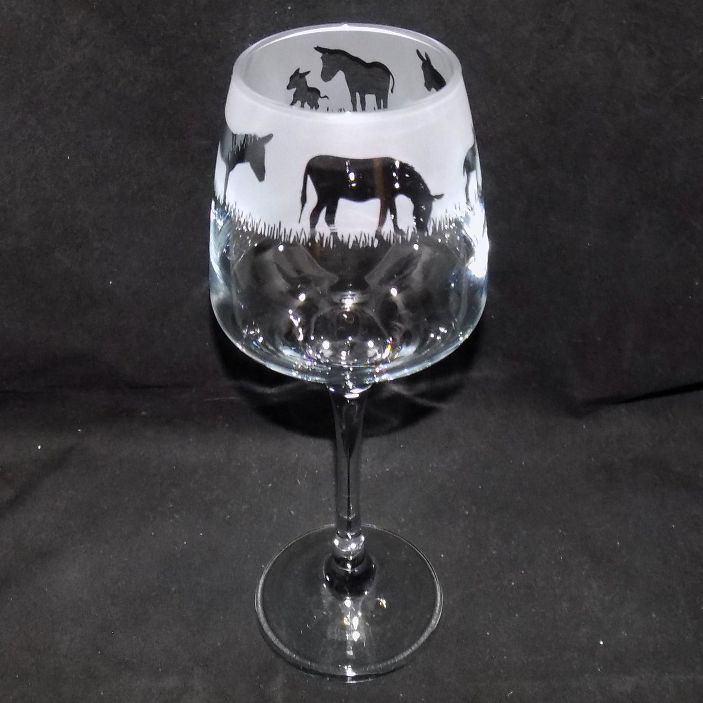 Donkey Stemmed Wine Glass