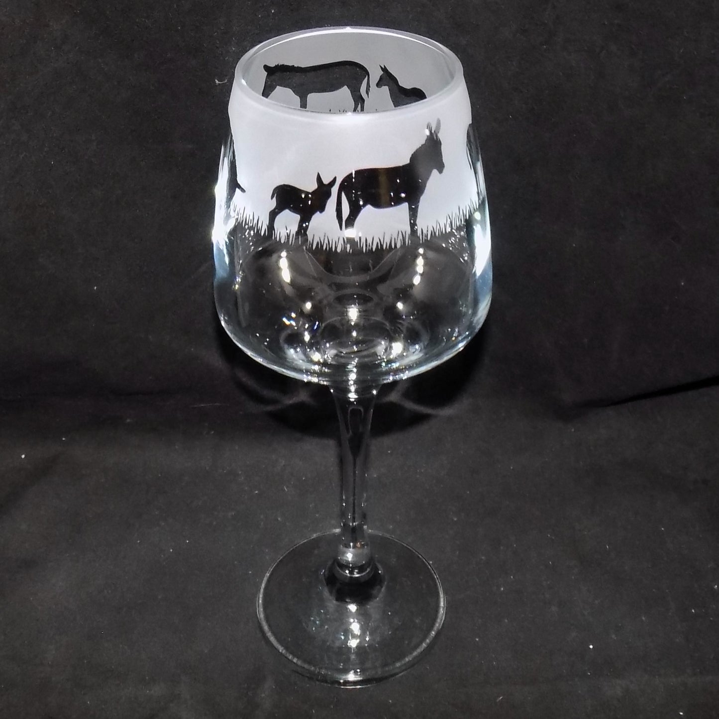 Donkey Stemmed Wine Glass