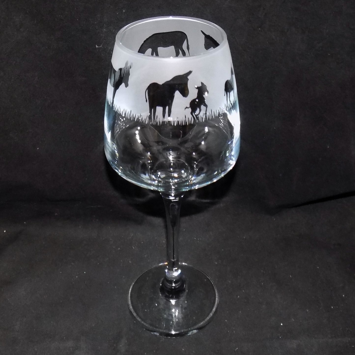 Donkey Stemmed Wine Glass