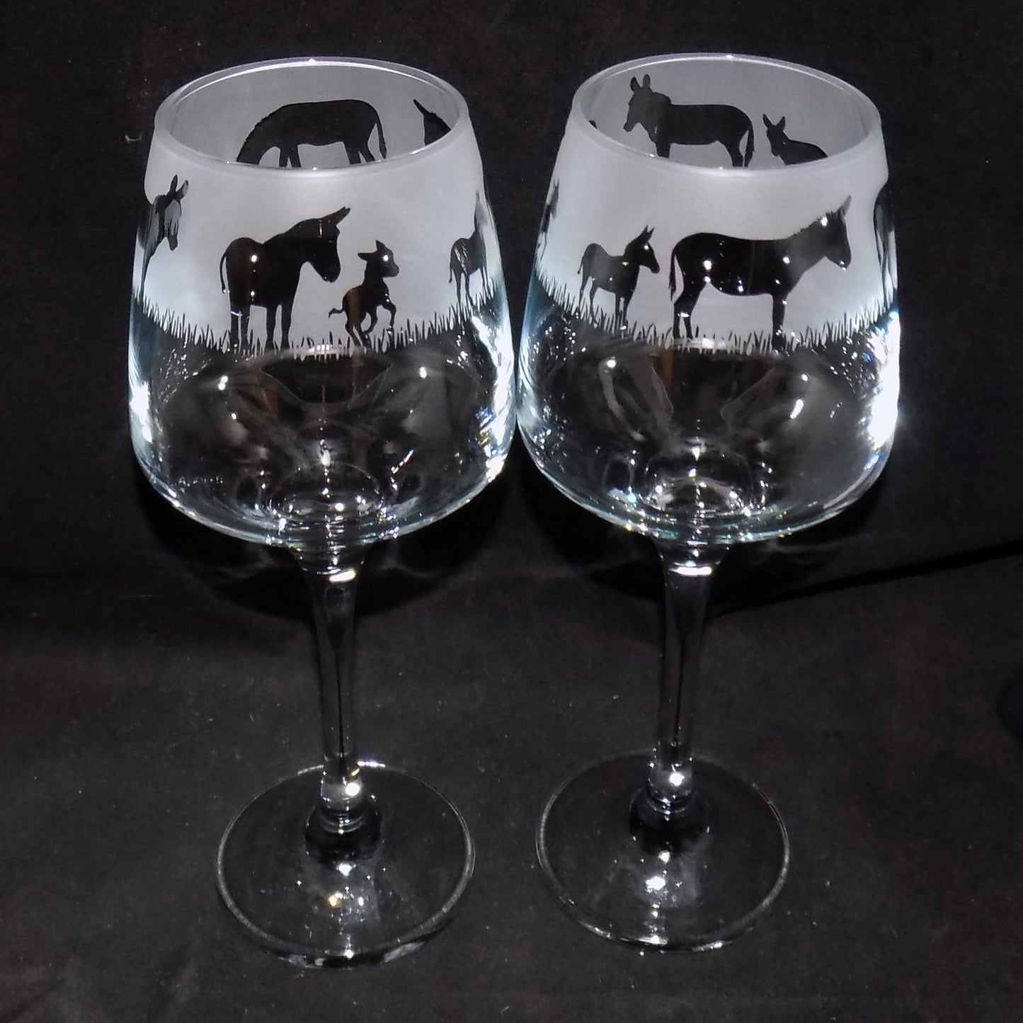 Donkey Stemmed Wine Glass