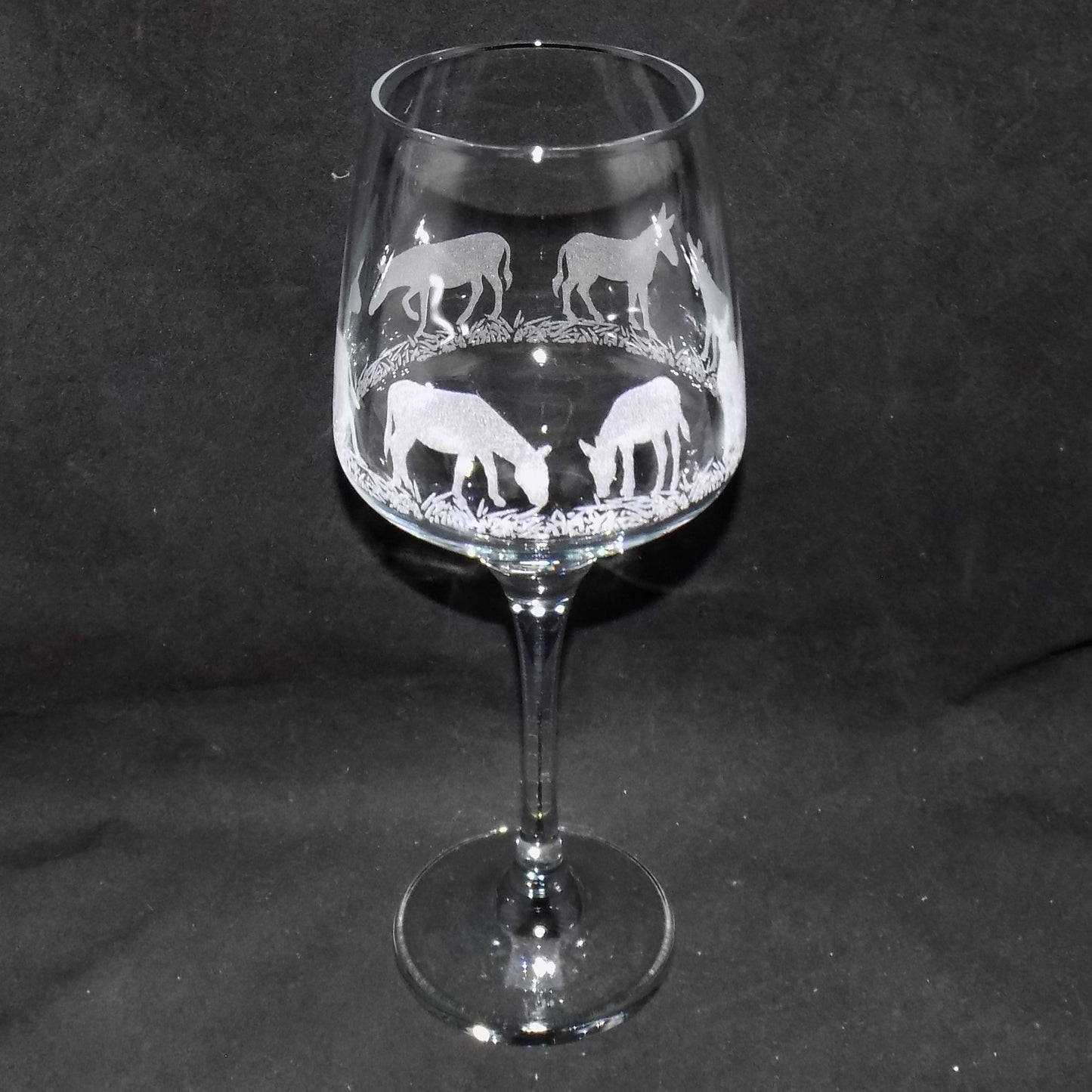 Donkey Stemmed Wine Glass