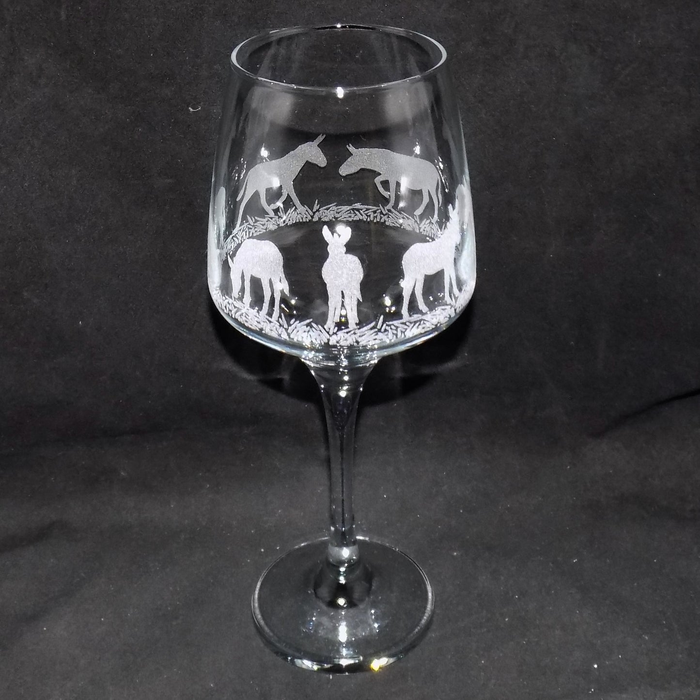 Donkey Stemmed Wine Glass