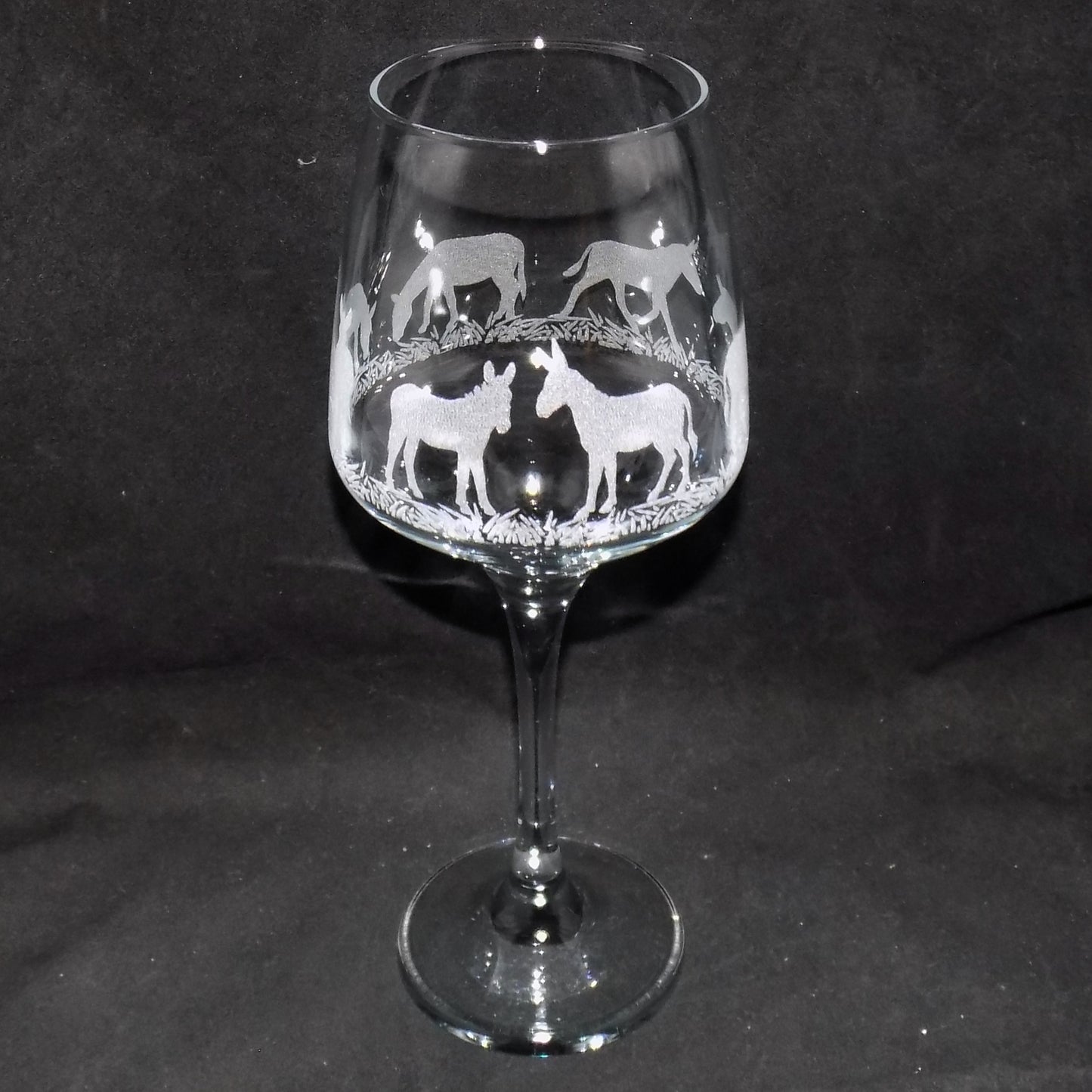 Donkey Stemmed Wine Glass