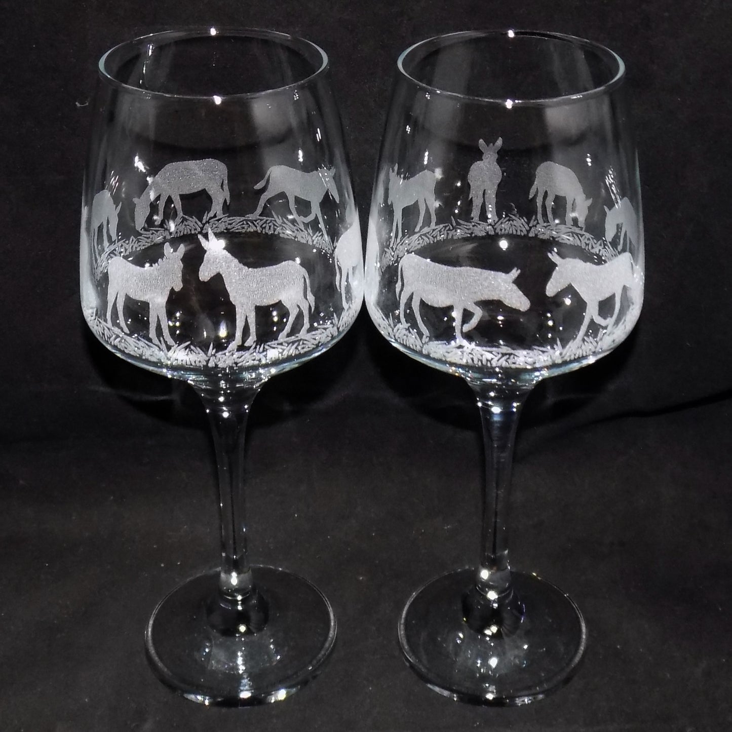 Donkey Stemmed Wine Glass