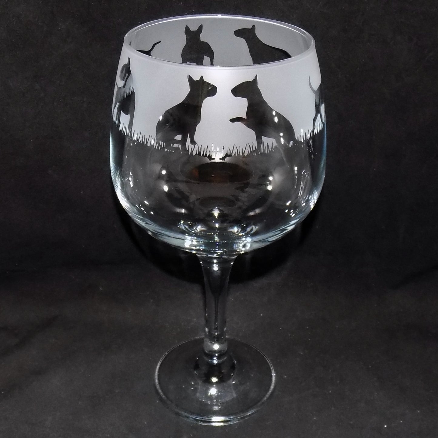 English Bull Terrier Gin Glass
