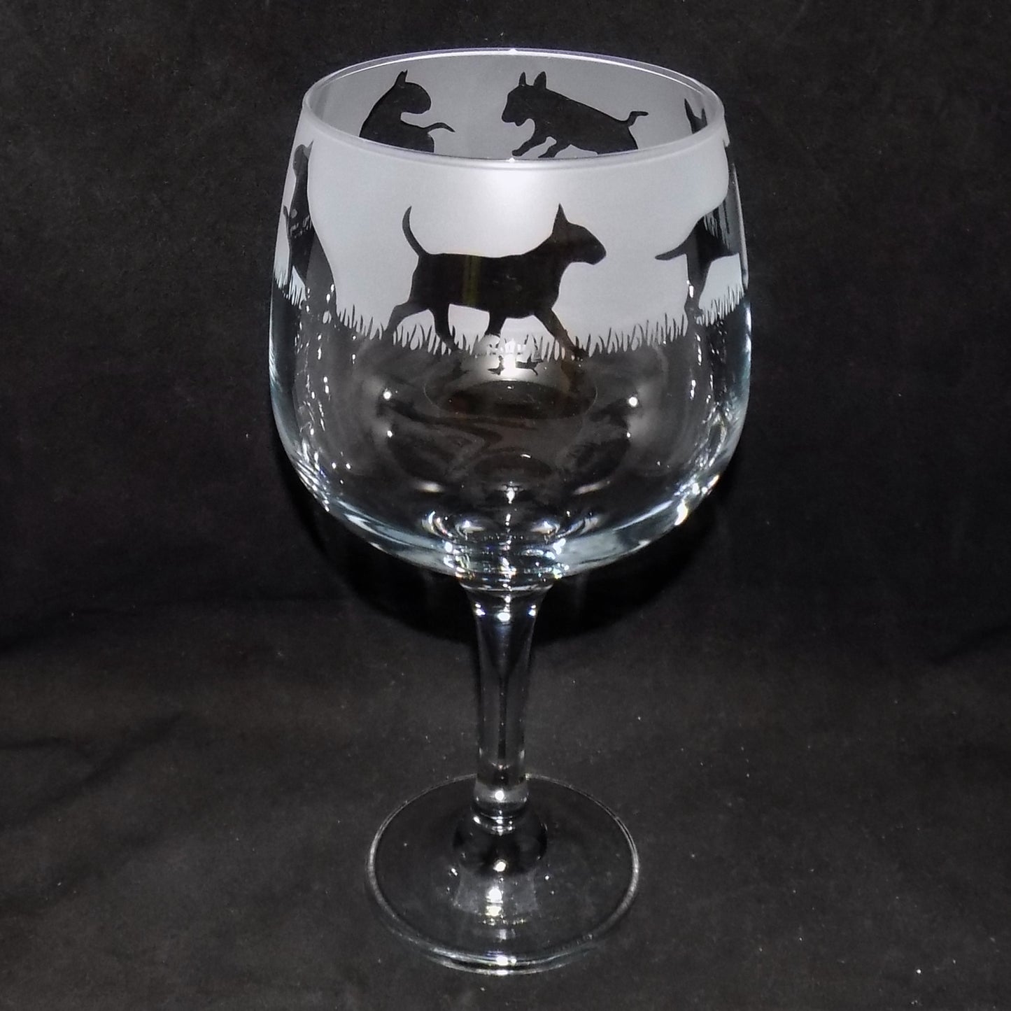 English Bull Terrier Gin Glass