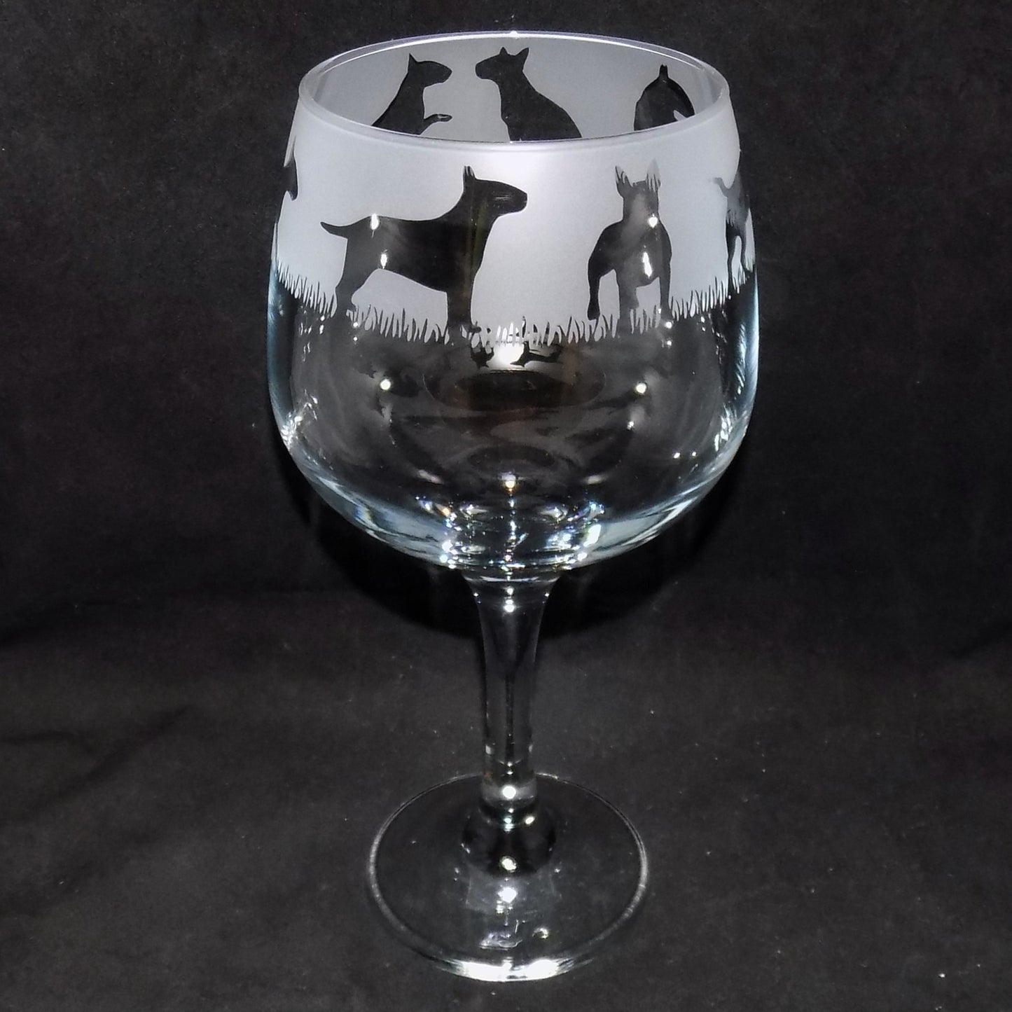 English Bull Terrier Gin Glass