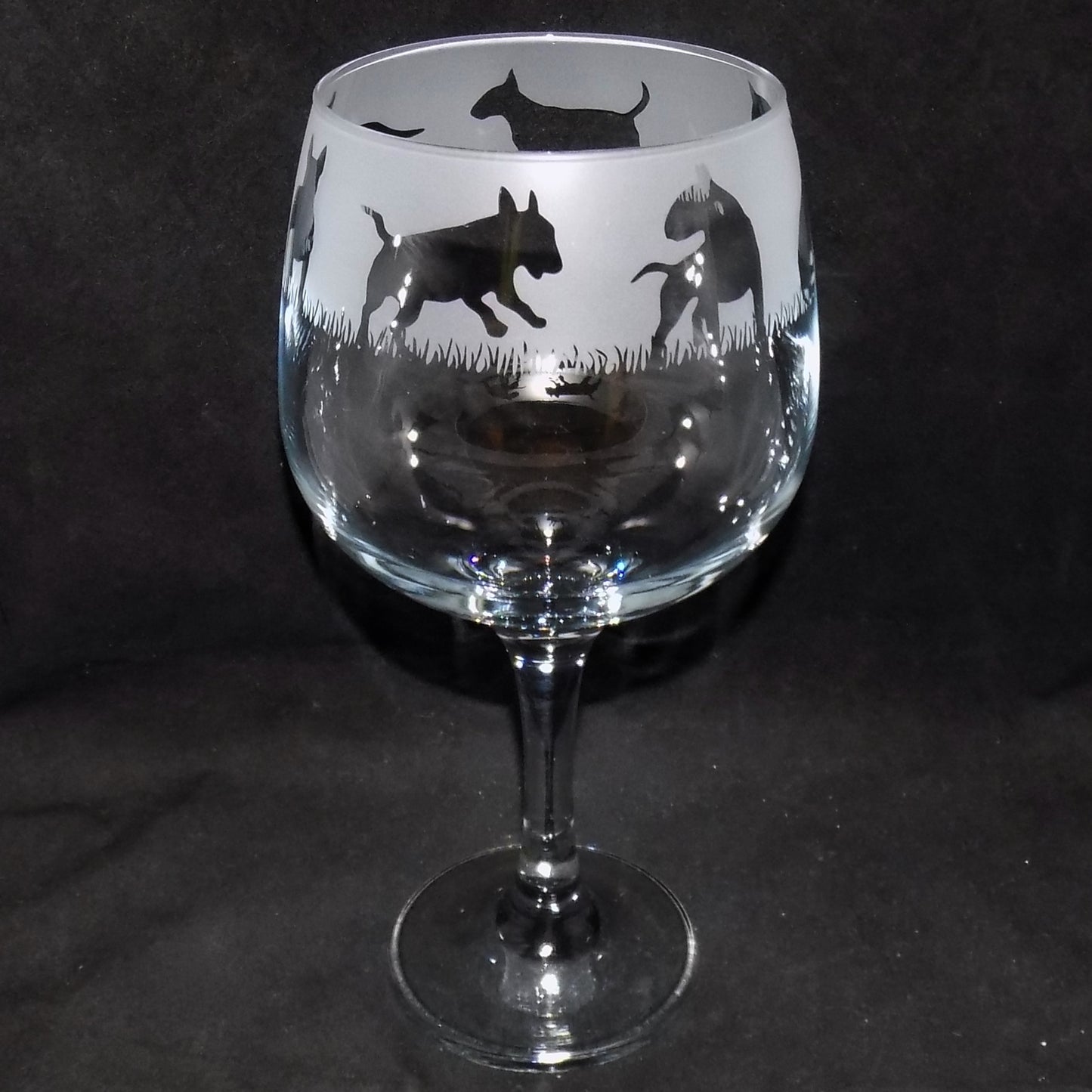 English Bull Terrier Gin Glass