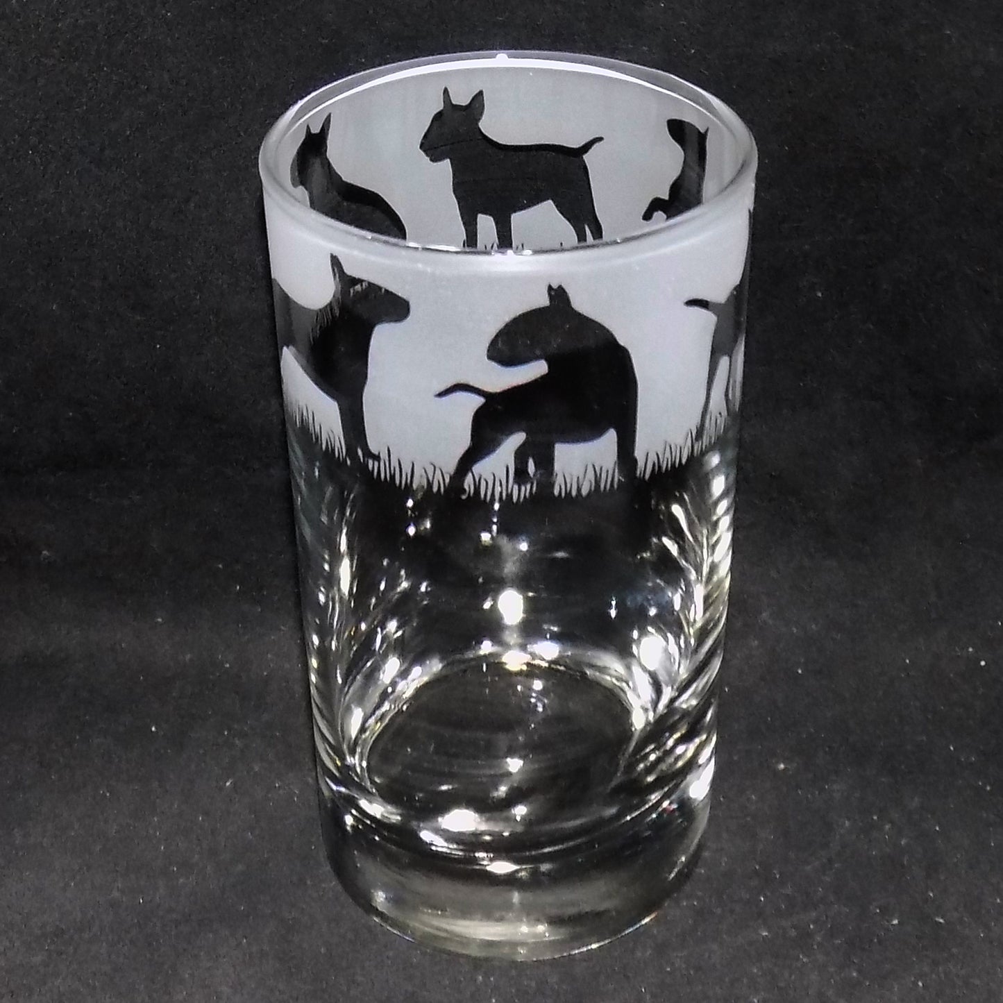 English Bull Terrier Tall Glass
