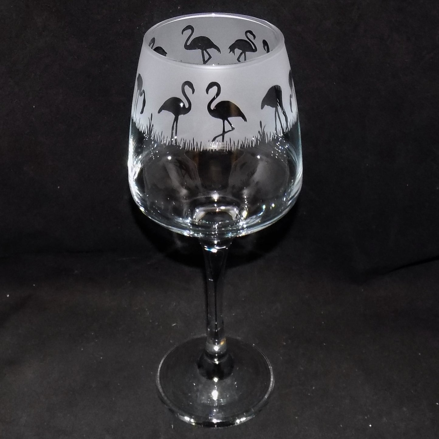 Flamingo Stemmed Wine Glass