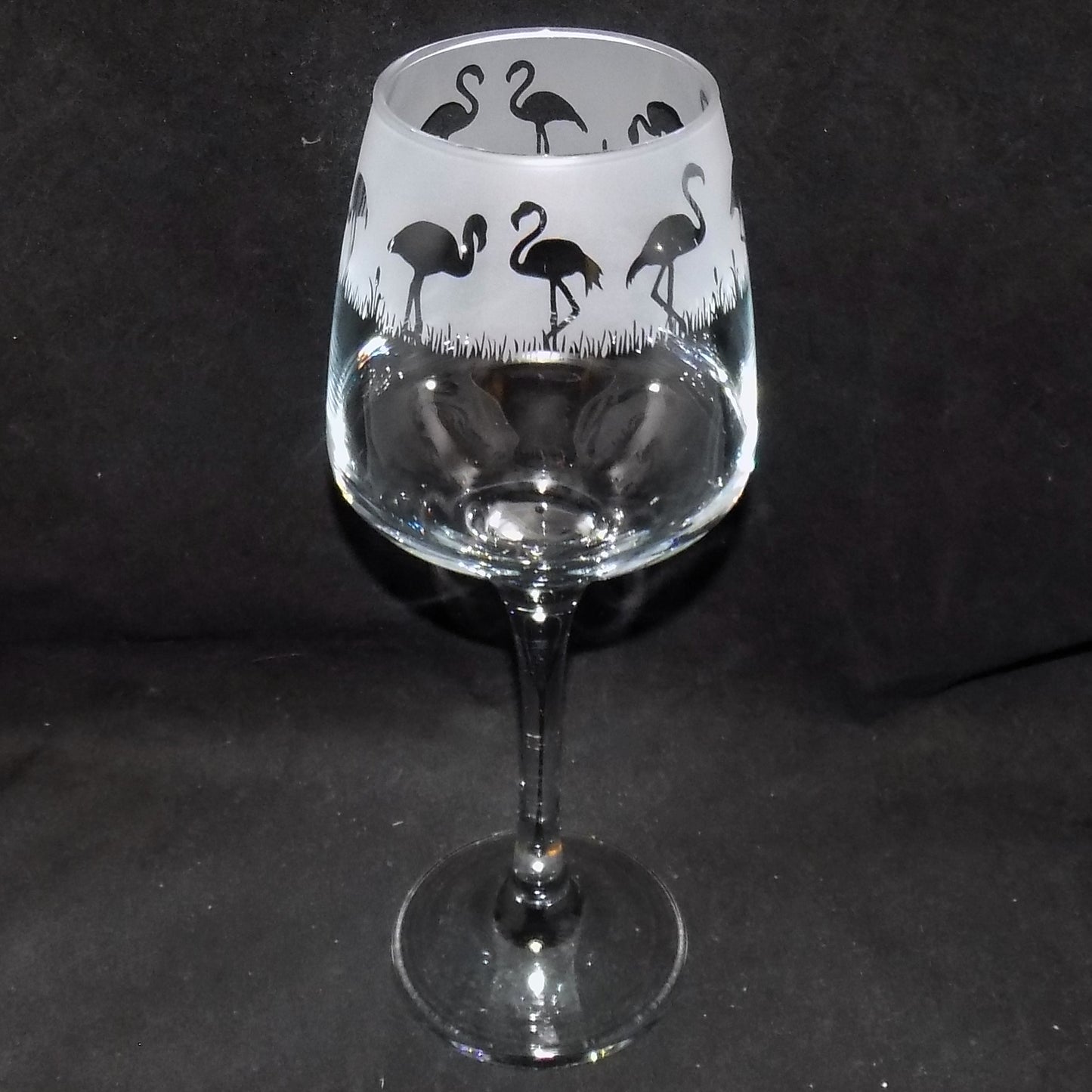 Flamingo Stemmed Wine Glass
