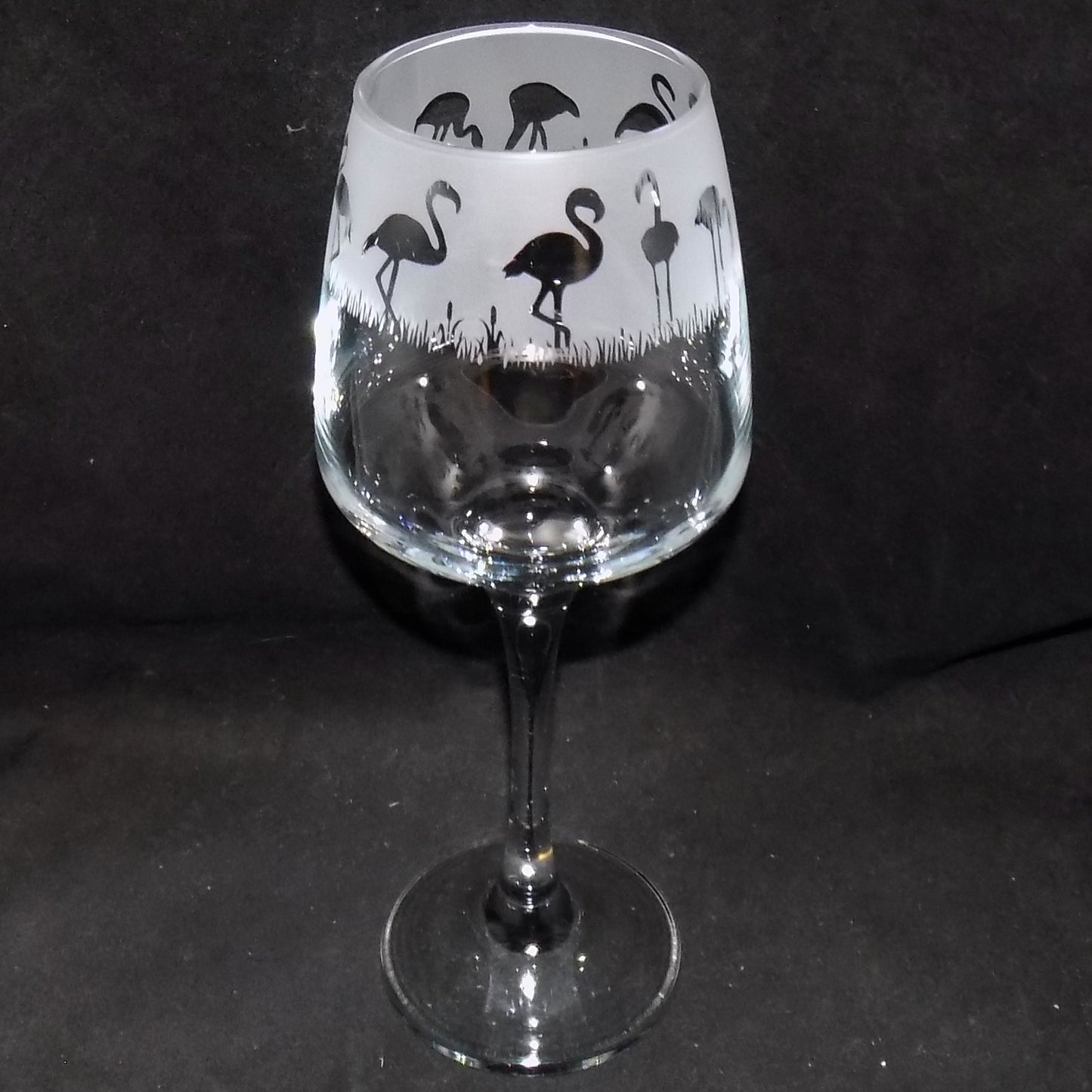 Flamingo Stemmed Wine Glass