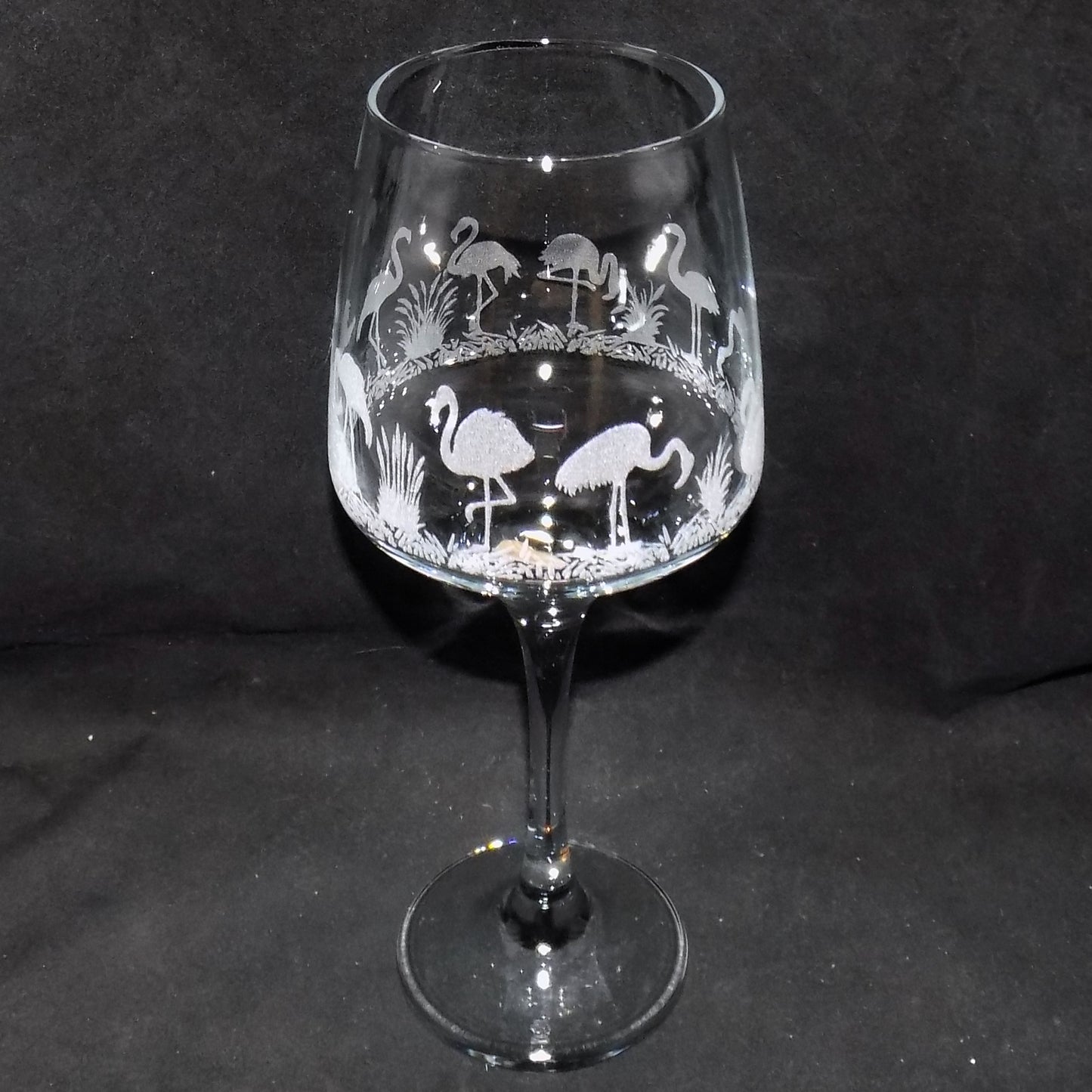 Flamingo Stemmed Wine Glass