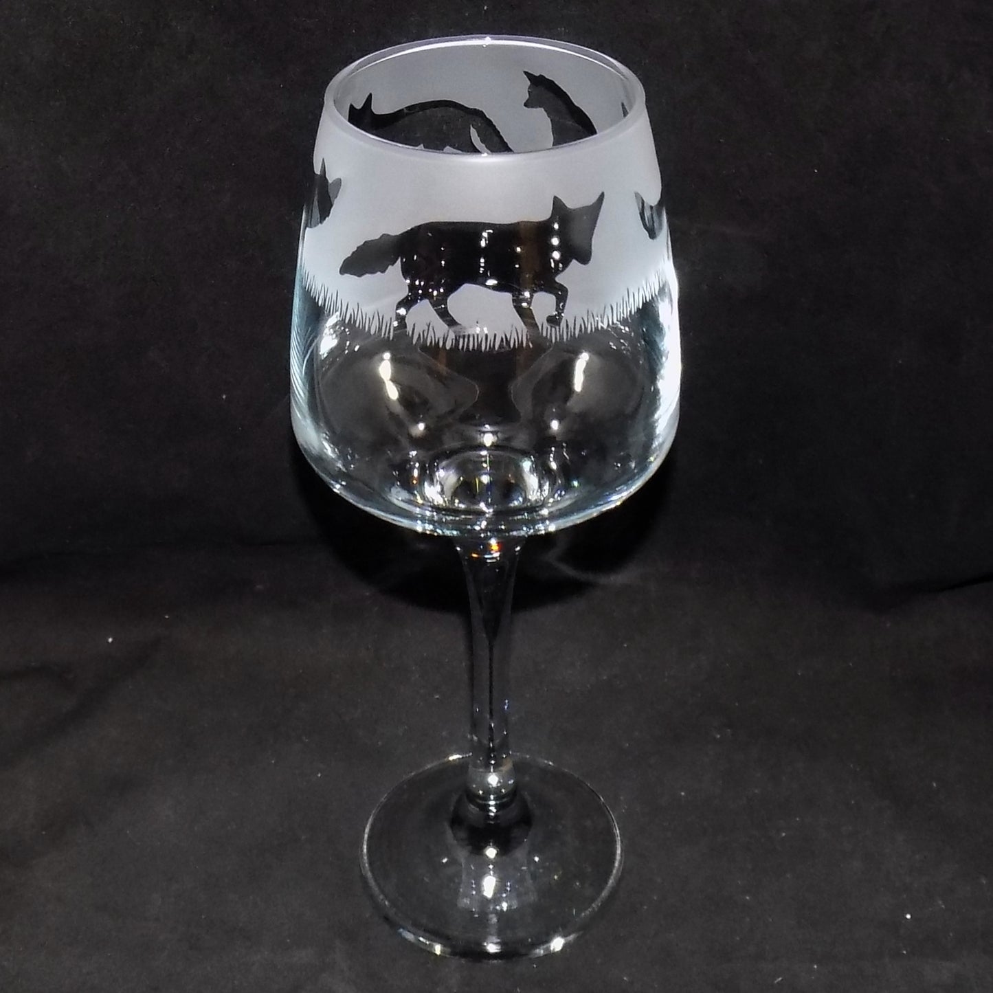 Fox Stemmed Wine Glass