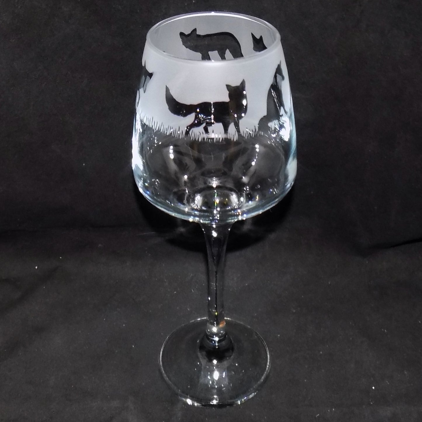 Fox Stemmed Wine Glass