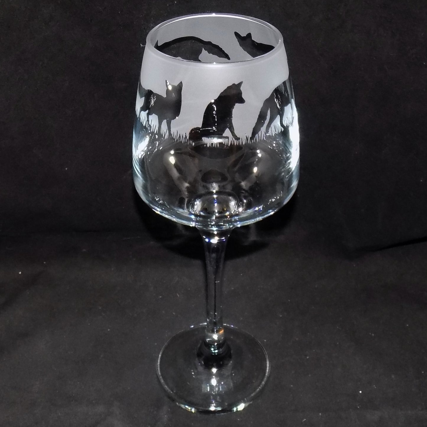 Fox Stemmed Wine Glass