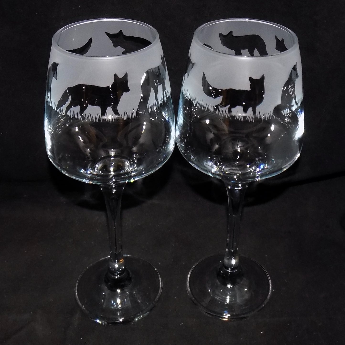 Fox Stemmed Wine Glass