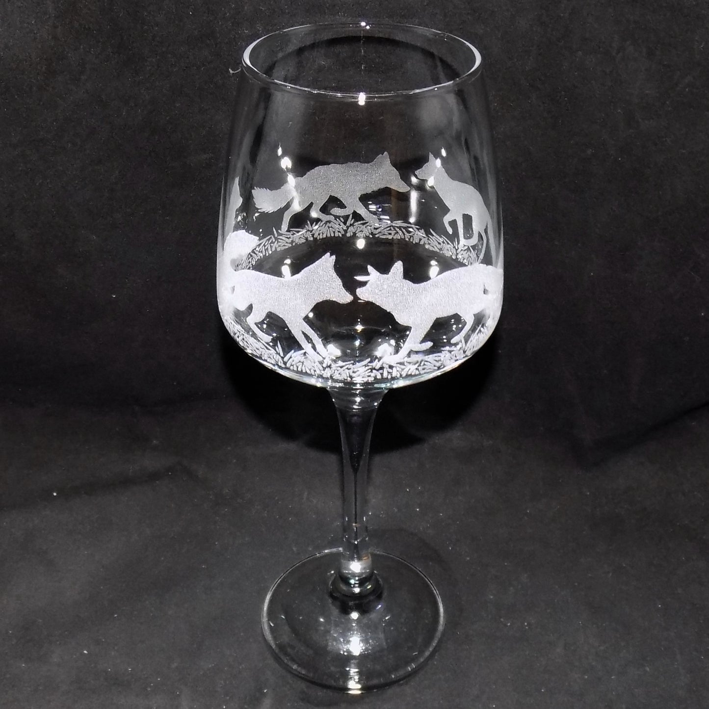 Fox Stemmed Wine Glass