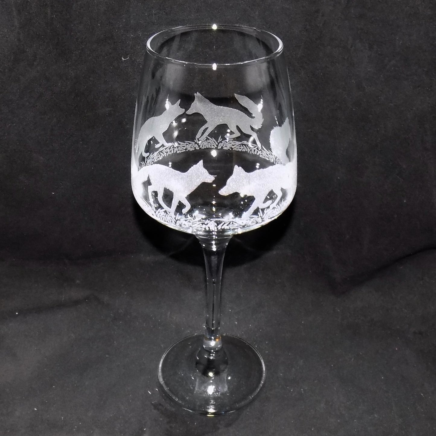 Fox Stemmed Wine Glass