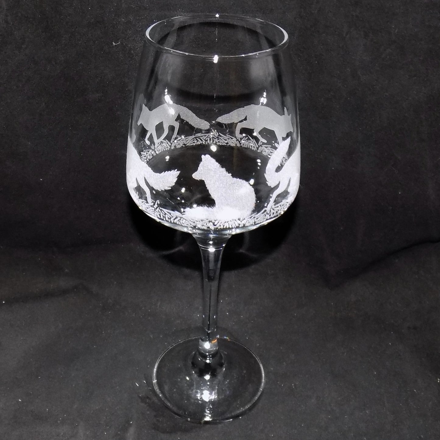 Fox Stemmed Wine Glass