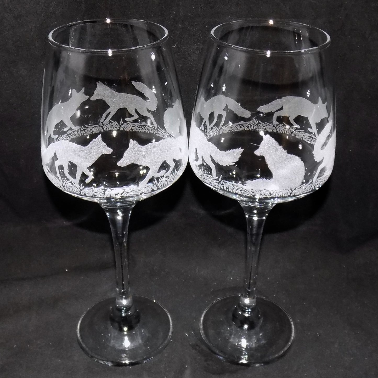 Fox Stemmed Wine Glass