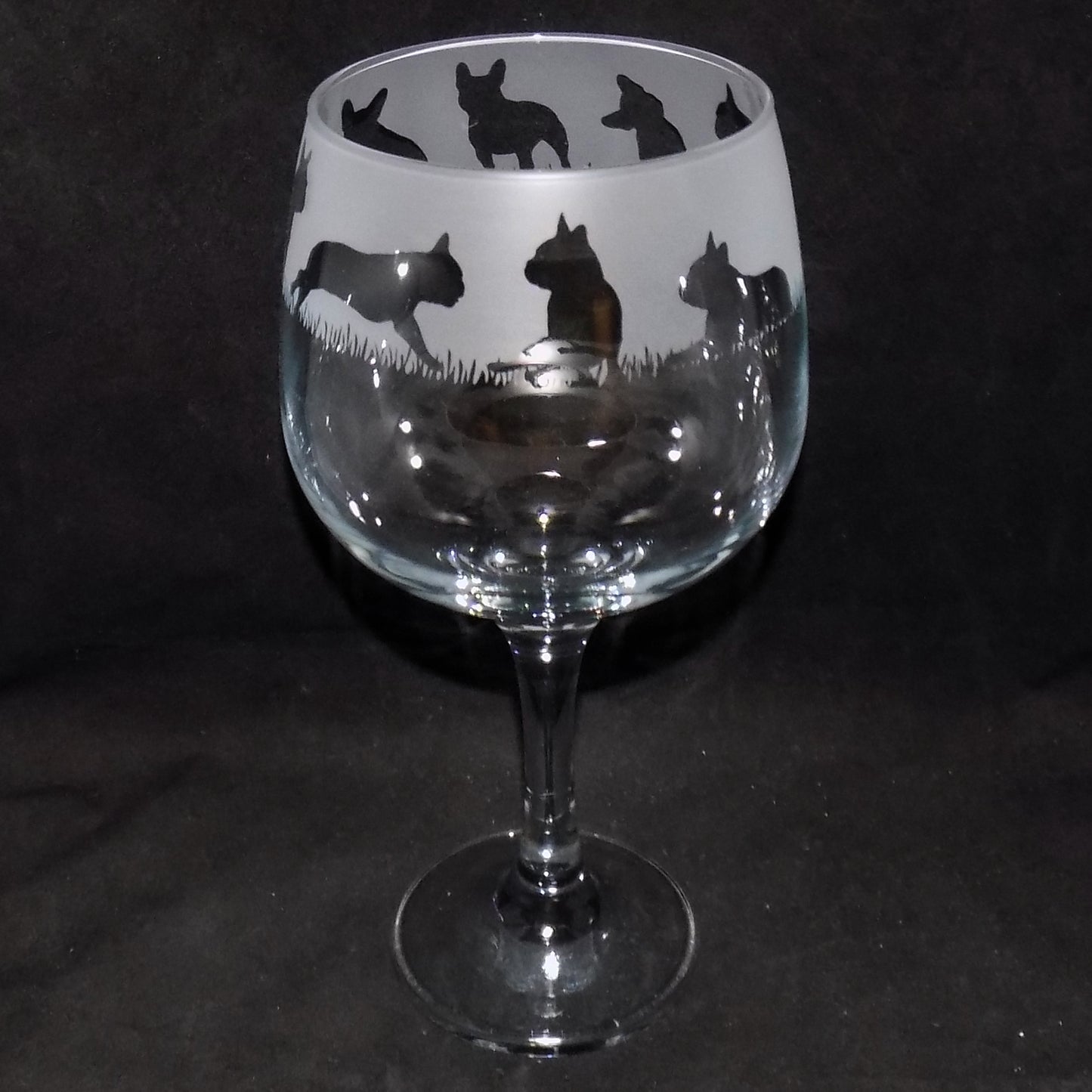 French Bulldog Gin Glass