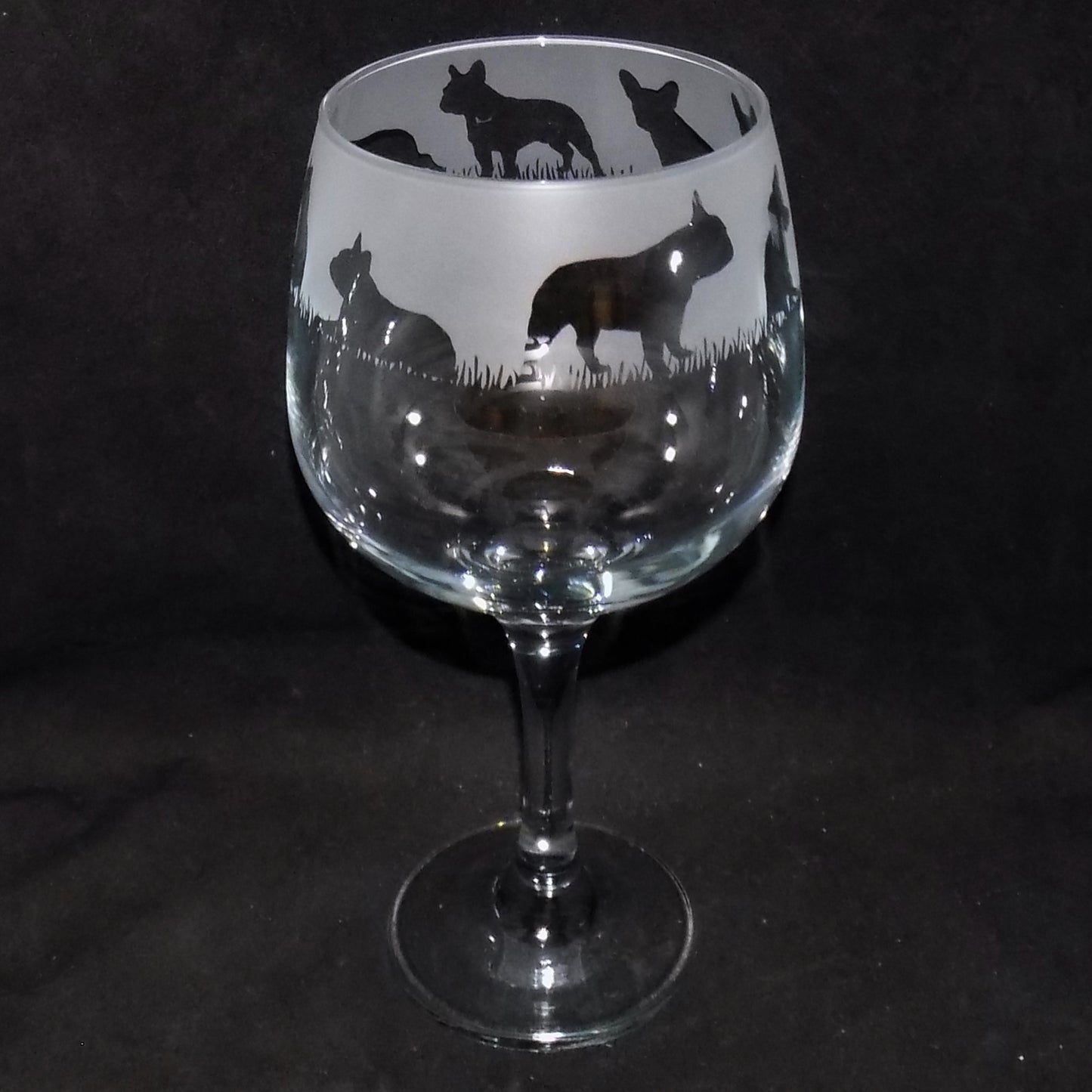 French Bulldog Gin Glass