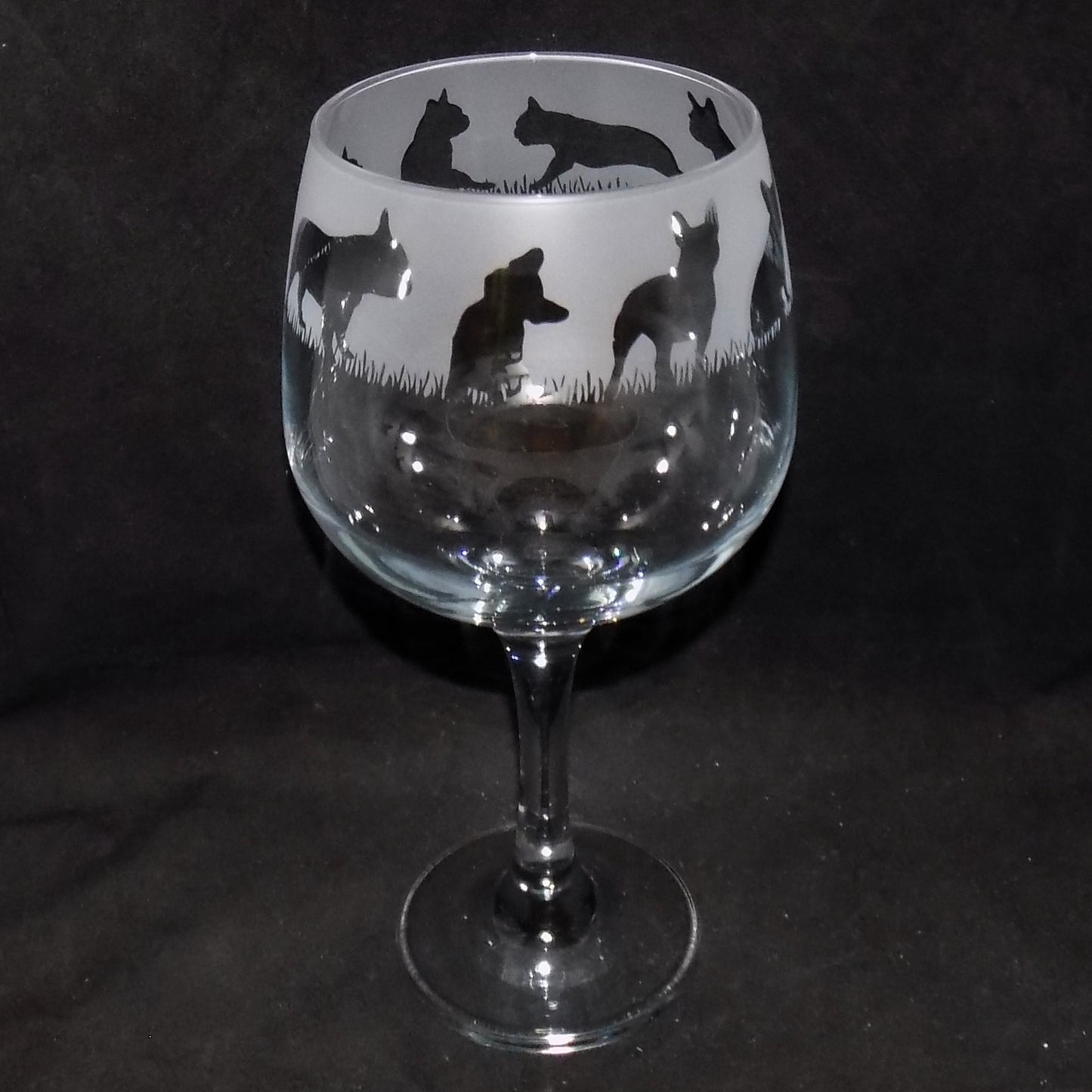 French Bulldog Gin Glass