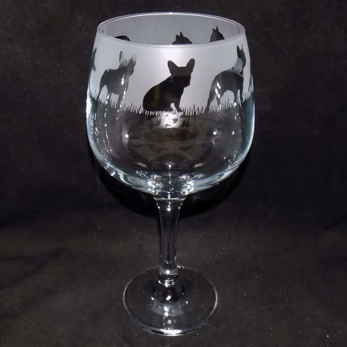 French Bulldog Gin Glass