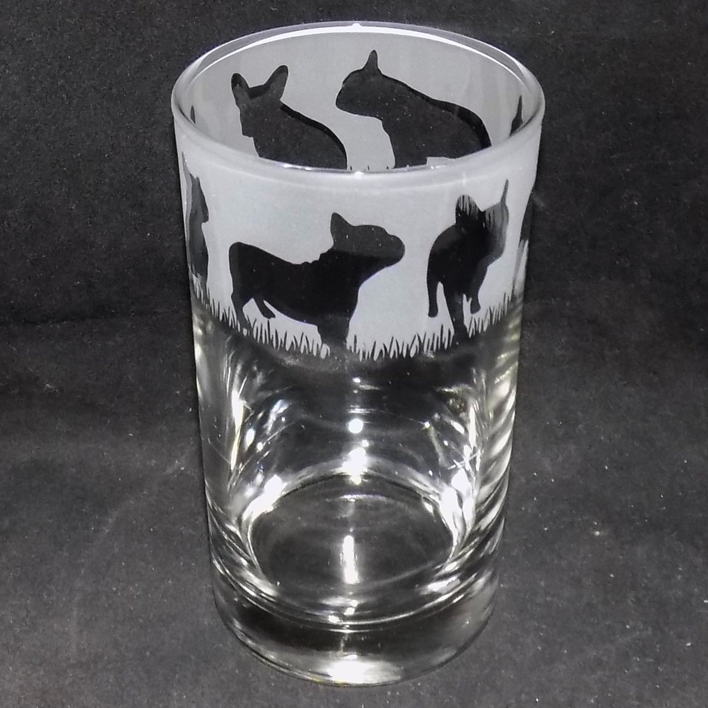 French Bulldog Tall Glass