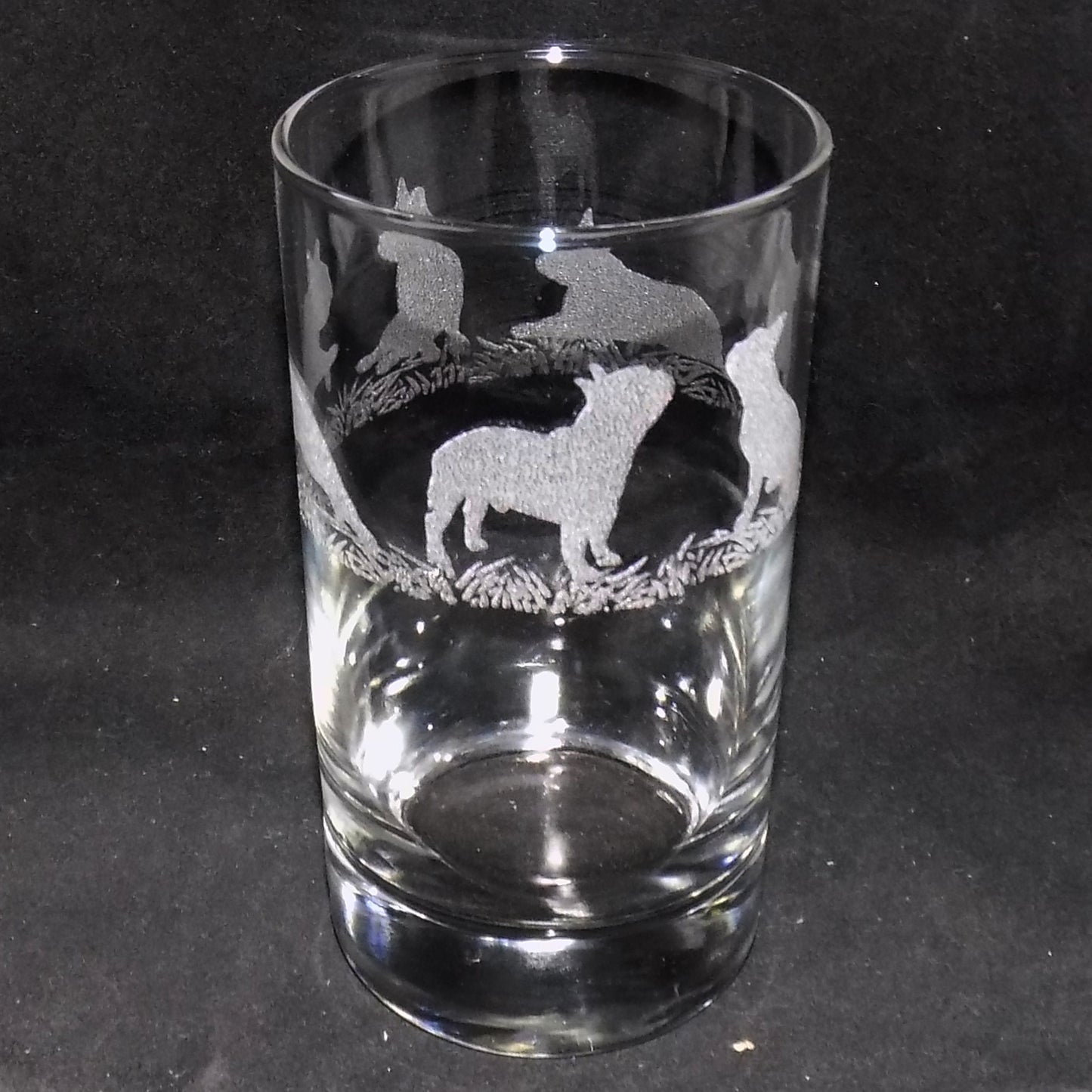 French Bulldog Tall Glass