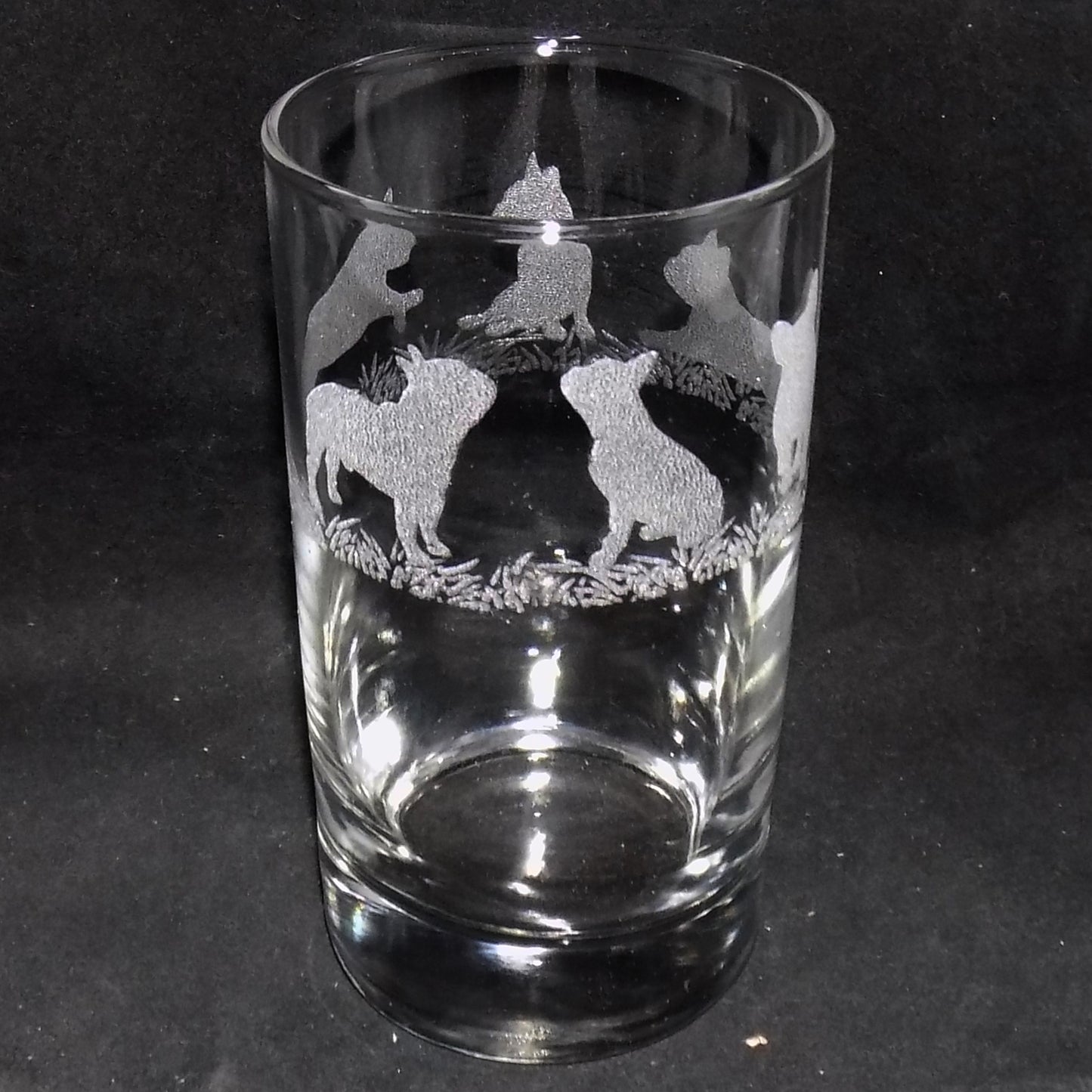 French Bulldog Tall Glass