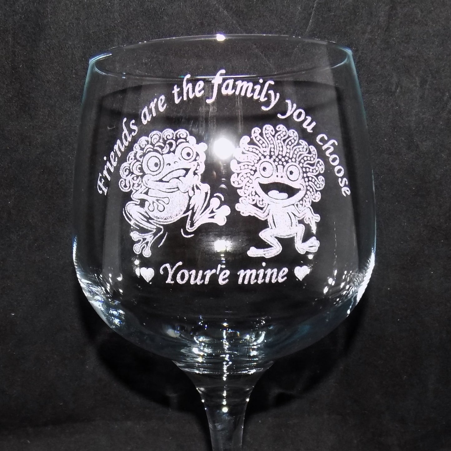 Froggy - Friends are Family Gin Glass
