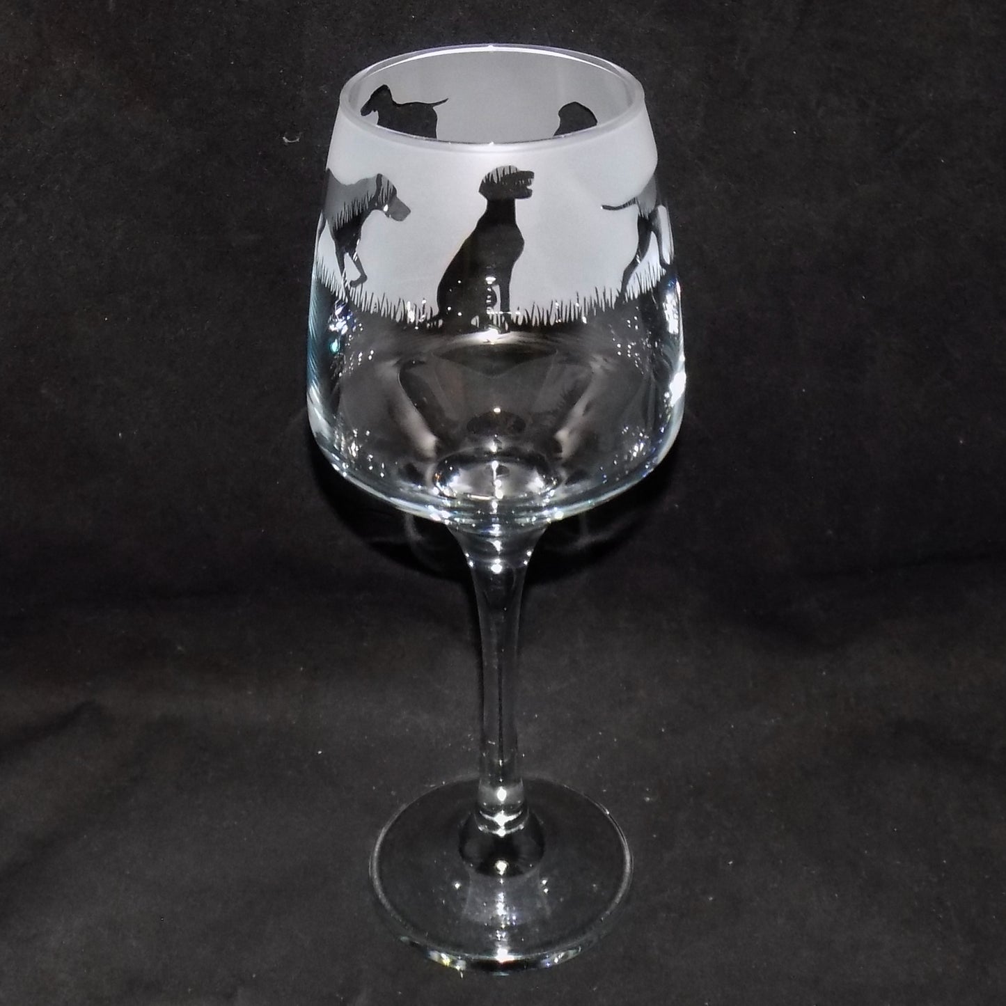 German Pointer Stemmed Wine Glass
