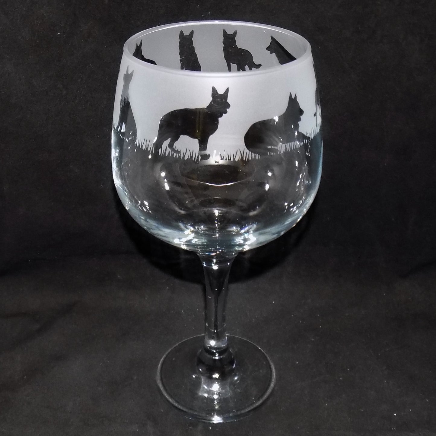 German Shepherd Gin Glass