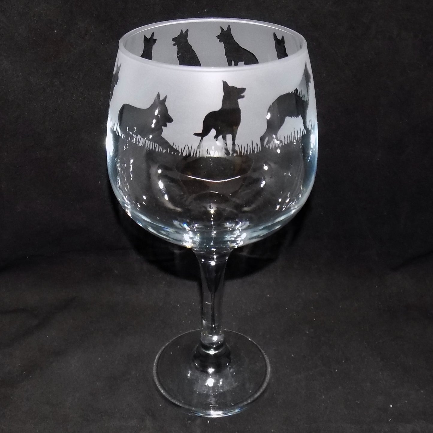 German Shepherd Gin Glass