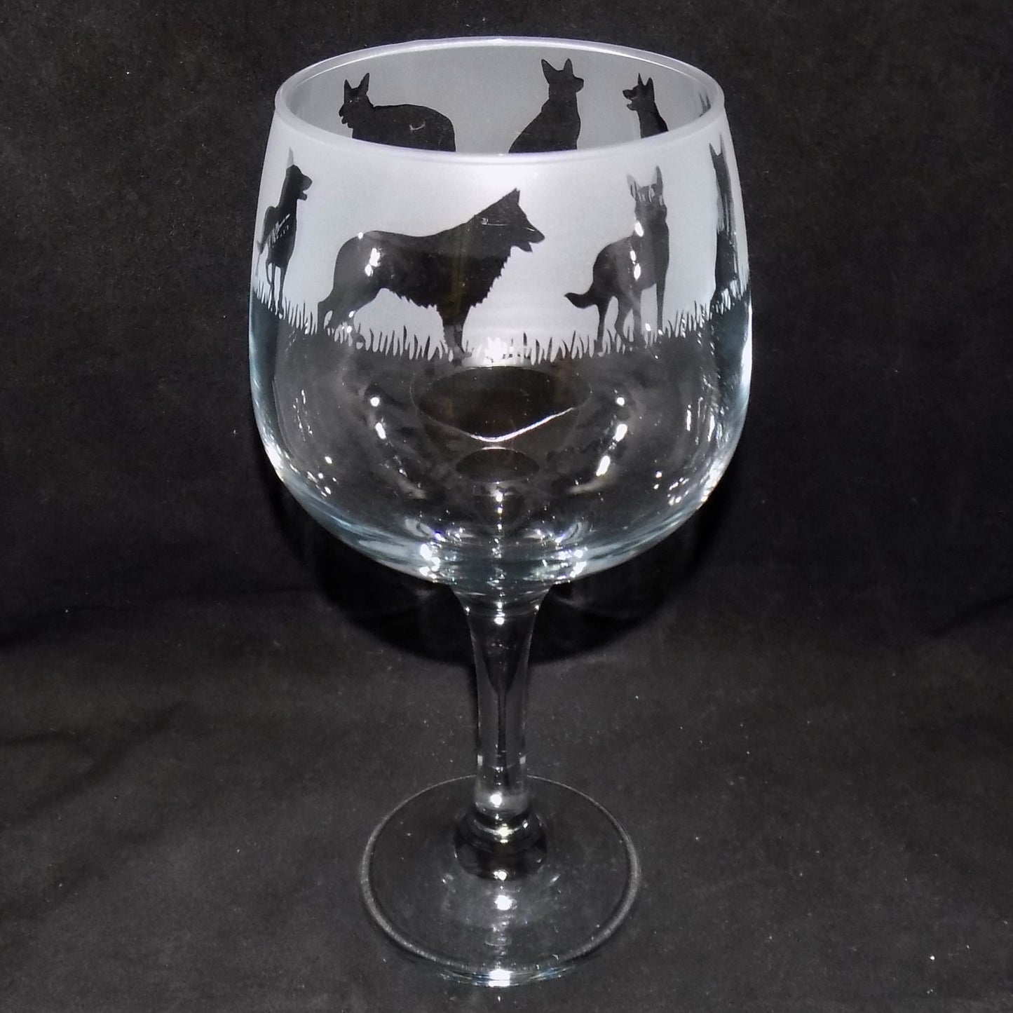 German Shepherd Gin Glass