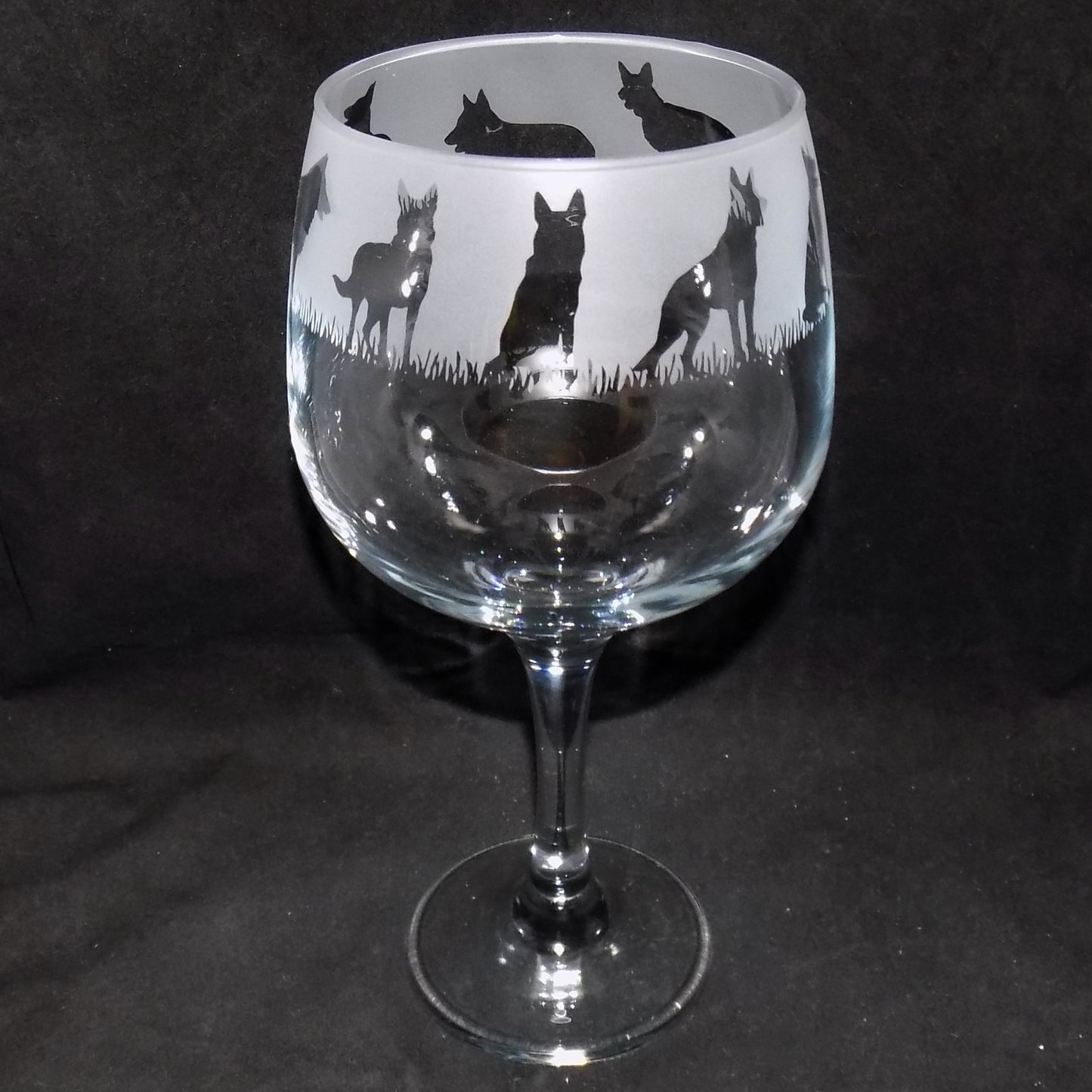 German Shepherd Gin Glass