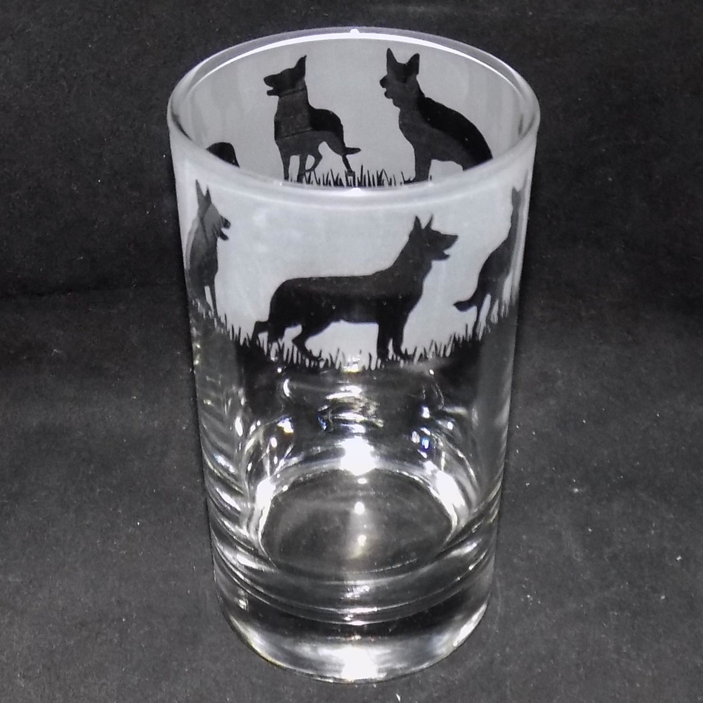 German Shepherd Tall Glass